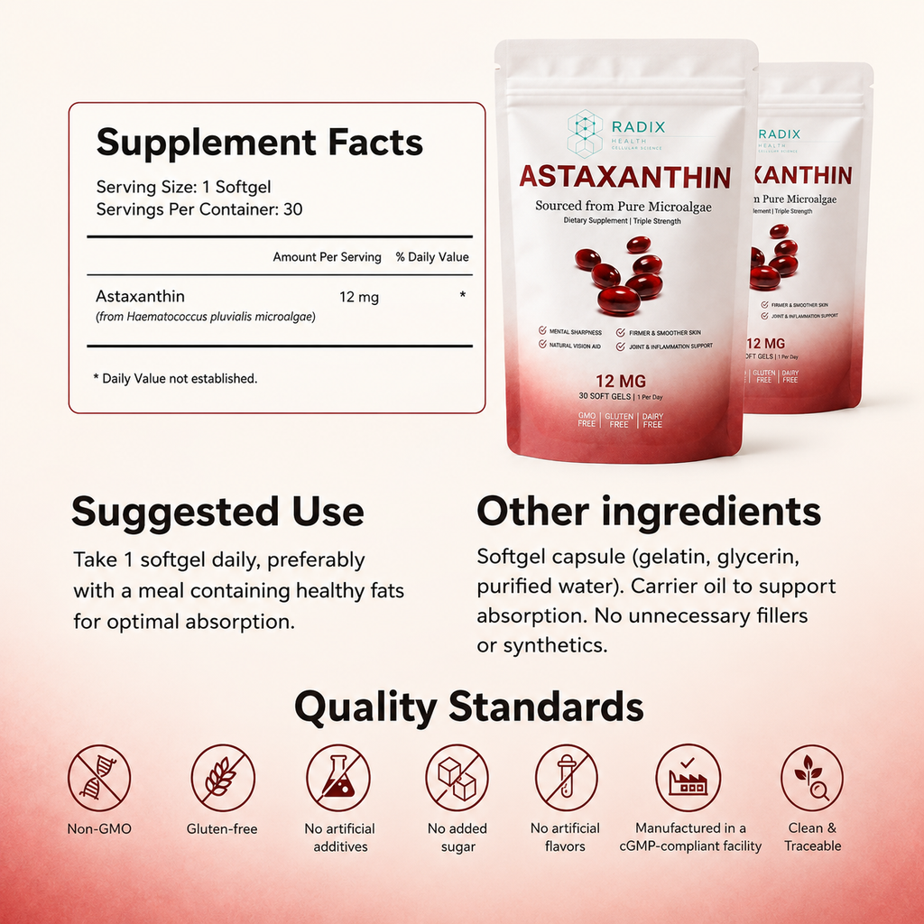 Age On Your Terms | Astaxanthin 12mg